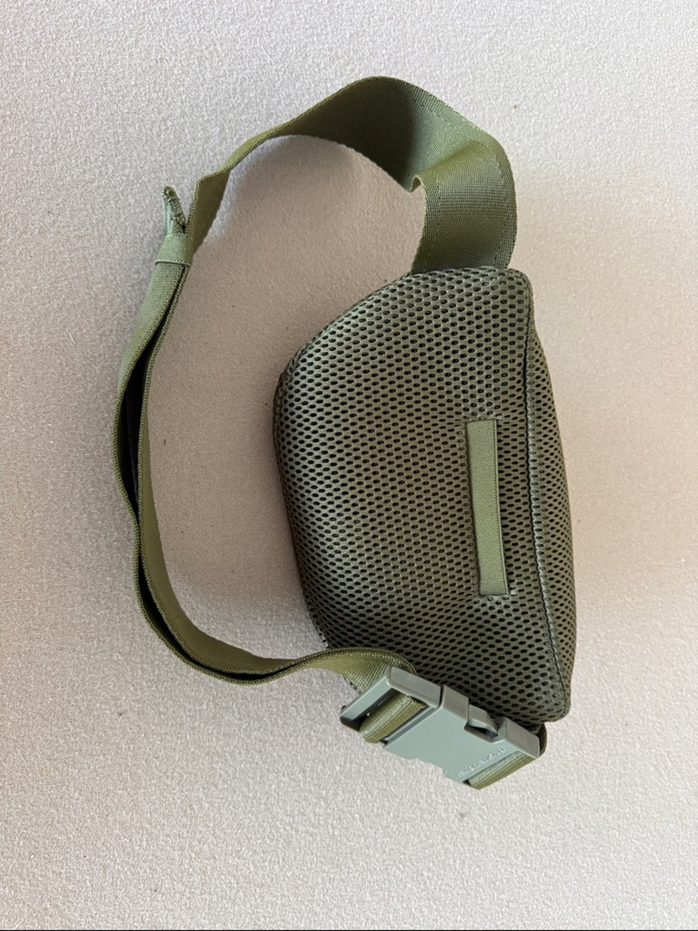 Dagne Dover Dark Moss Mesh Crossbody Belt Bag - Picture 9 of 10